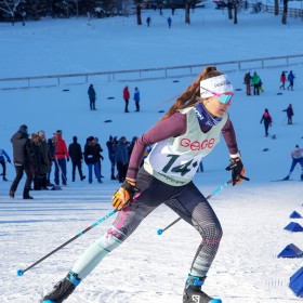 Sonja Mayer (SC Hammer) überzeugte als Dritte der Jugend 18 und als Siegerin mit der Staffel